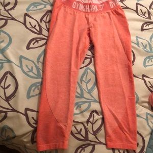 Gymshark Flex Cropped leggings-coral